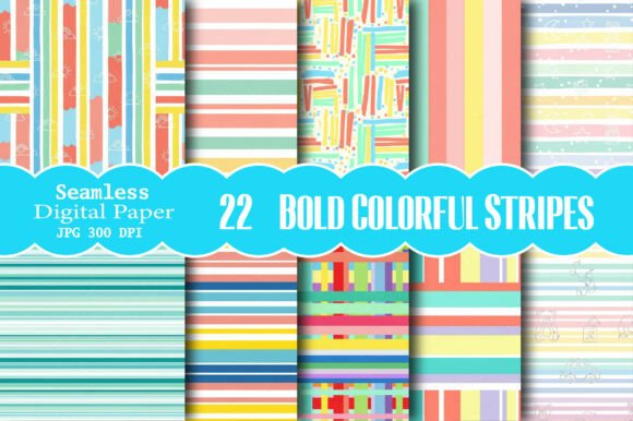 Bold Colorful Stripes Seamless Pattern