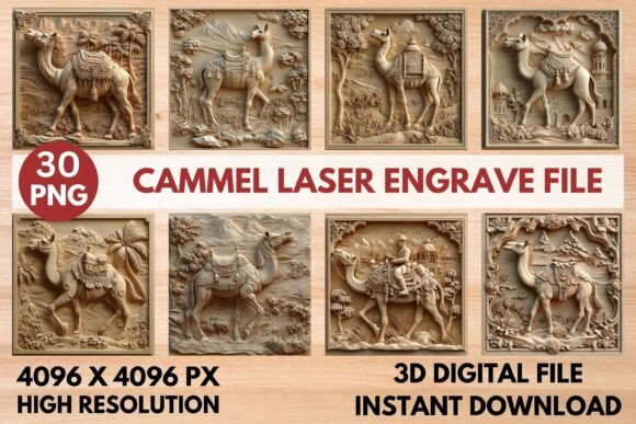 Cammel Laser Engrave File: Premium Designs for Creative Projects