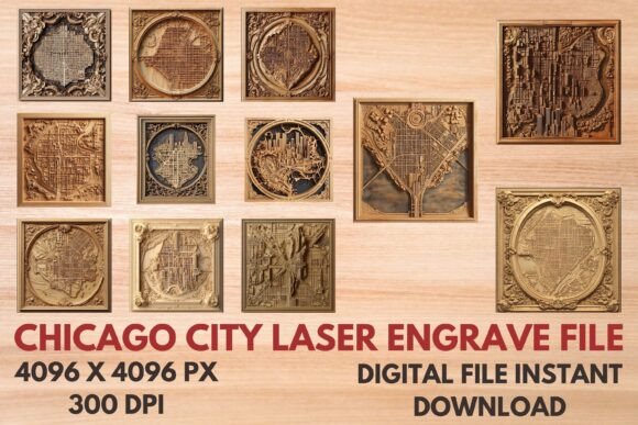 Chicago City Laser Engrave File: Elevate Your Projects