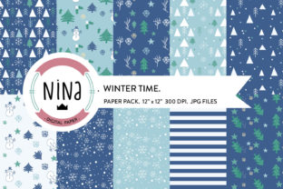 Create H1 From Winter Digital Paper Pack MAXIMUM 60 CHARACTERS with Rules Natural, not keyword stuffing, Plain text title only, no list, no explanation, no quotes, no markdown