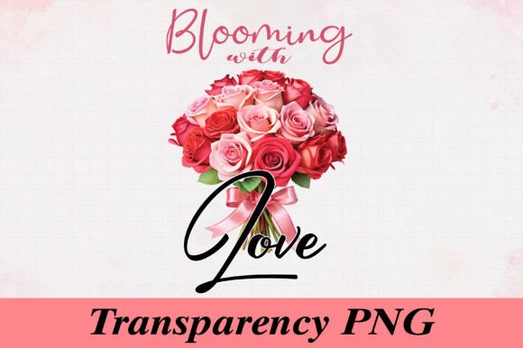 Create with Blossoming Love Roses PNG Clipart