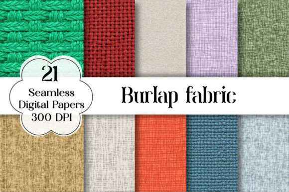 Discover the Rustic Charm of Burlap Fabric Digital Paper