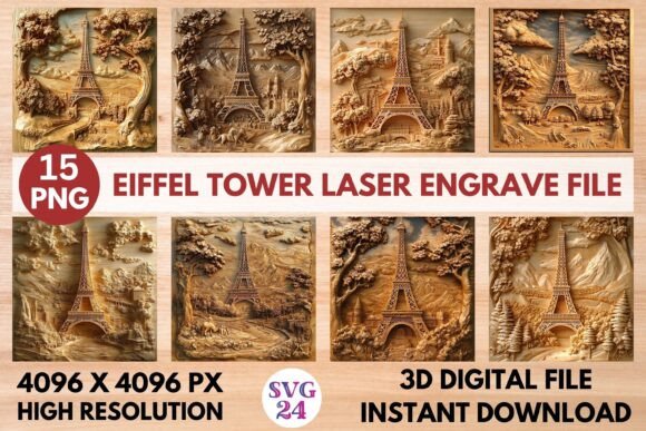 Eiffel Tower Laser Engrave File: Your Key to 3D Art