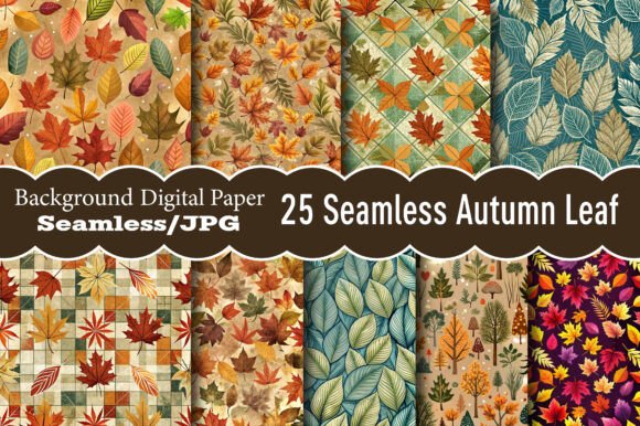 Seamless Autumn Leaf Pattern: Creative Design Essentials
