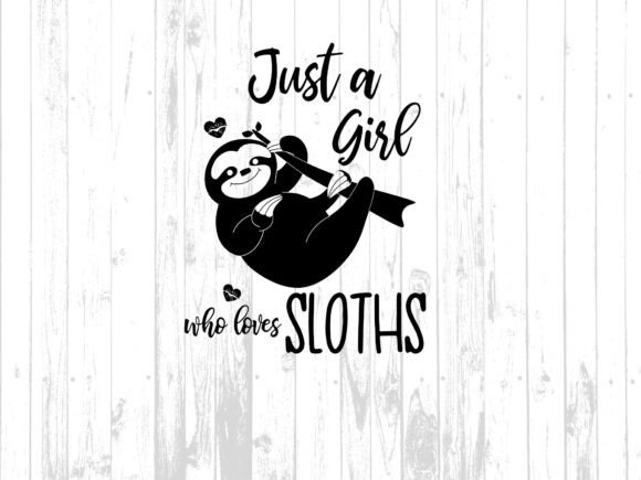 Sloth Girl T-Shirt Digital Download