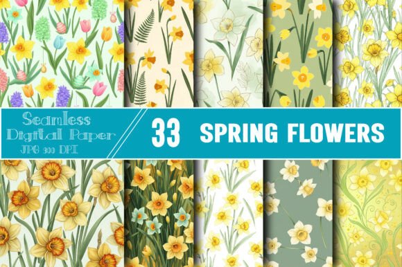 Spring Flowers Seamless Pattern: A Versatile Design Asset